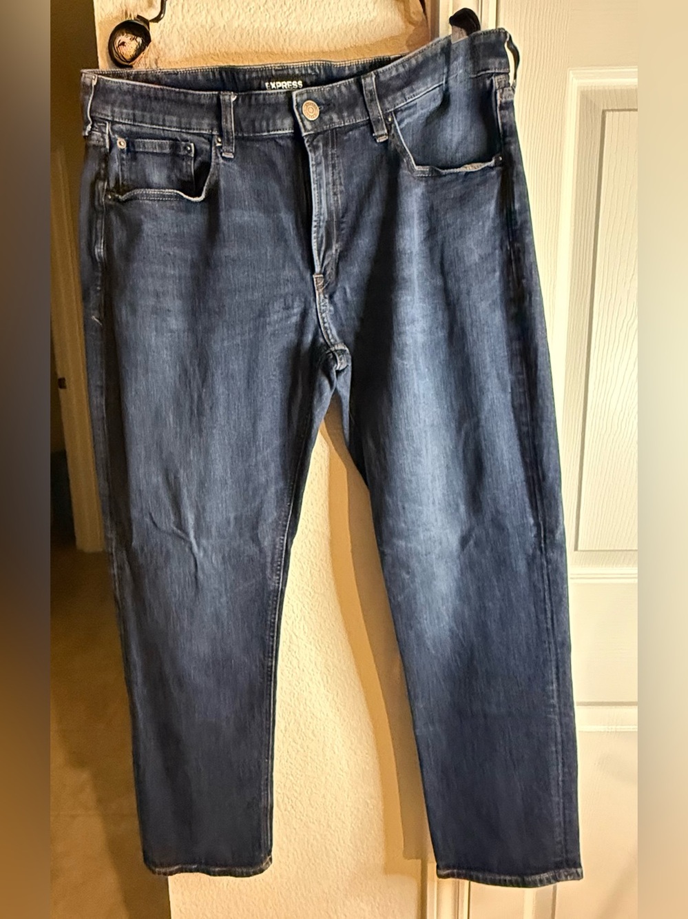 Express Men's Indigo Slim Straight Jeans